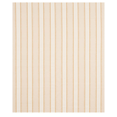 Schumacher Etruscan Stripe Ivory & Ochre Fabric