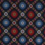 Schumacher Larissa Navy Fabric - Eade's Wallpaper