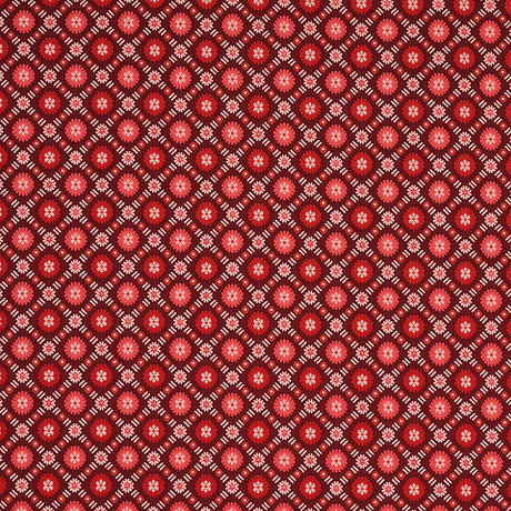 Schumacher Larissa Burgundy Fabric - Eade's Wallpaper