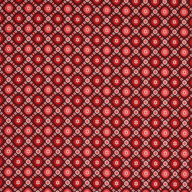 Schumacher Larissa Burgundy Fabric - Eade's Wallpaper
