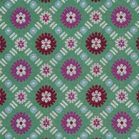 Schumacher Larissa Jade Fabric - Eade's Wallpaper