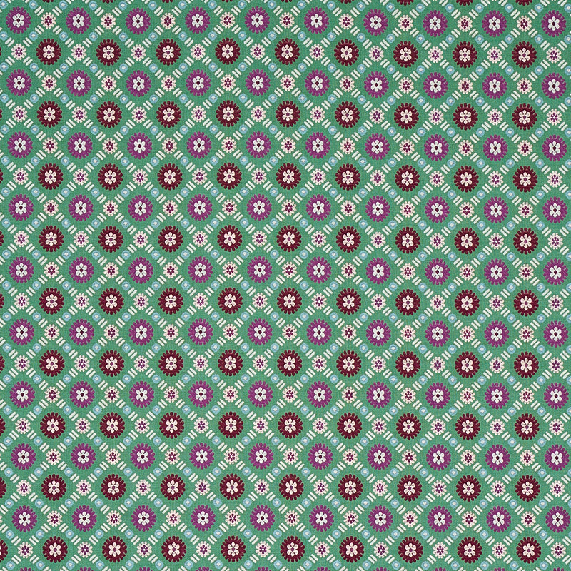 Schumacher Larissa Jade Fabric - Eade's Wallpaper