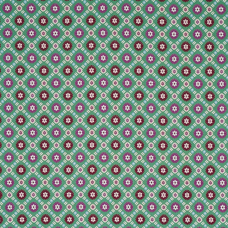 Schumacher Larissa Jade Fabric - Eade's Wallpaper
