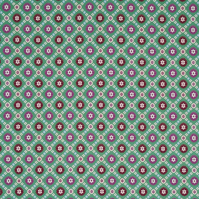 Schumacher Larissa Jade Fabric - Eade's Wallpaper