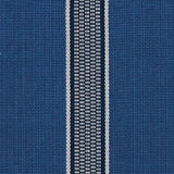 Schumacher Scoop Hand Woven Stripe Neptune Fabric - Eade's Wallpaper
