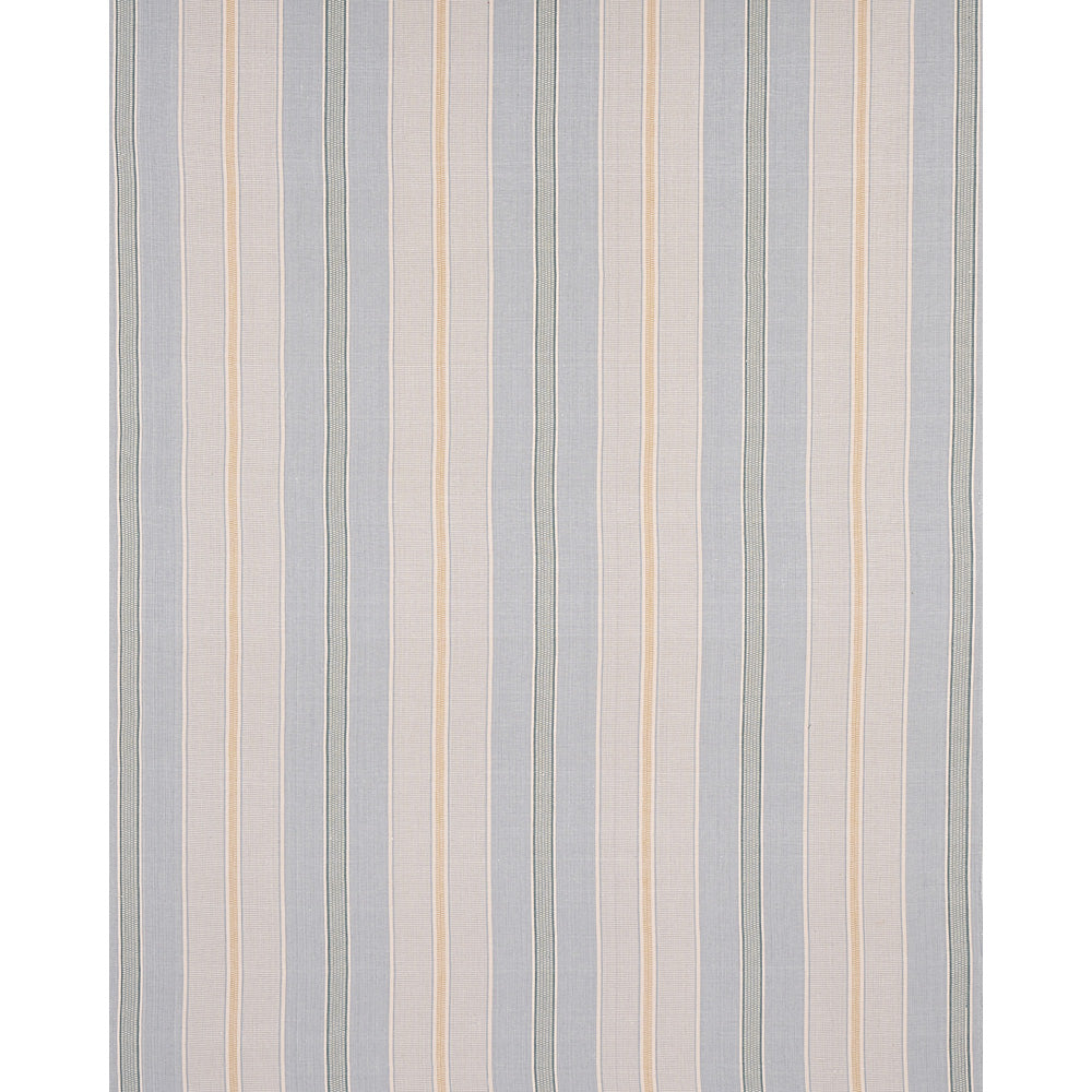 Schumacher Scoop Hand Woven Stripe Breeze Fabric - Eade's Wallpaper
