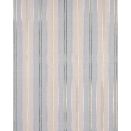 Schumacher Scoop Hand Woven Stripe Breeze Fabric - Eade's Wallpaper