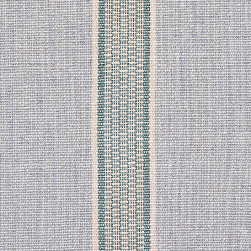Schumacher Scoop Hand Woven Stripe Breeze Fabric - Eade's Wallpaper
