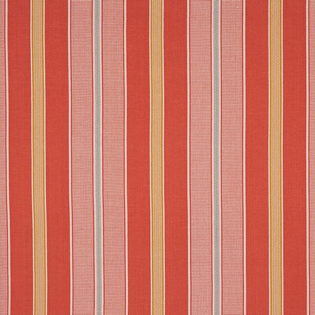 Schumacher Scoop Hand Woven Stripe Parasol Fabric - Eade's Wallpaper