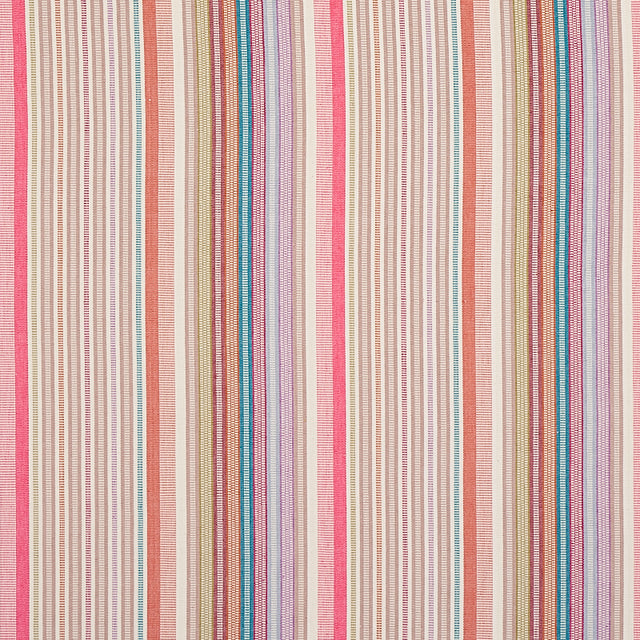 Schumacher Ripple Hand Woven Stripe Macaroon Fabric - Eade's Wallpaper