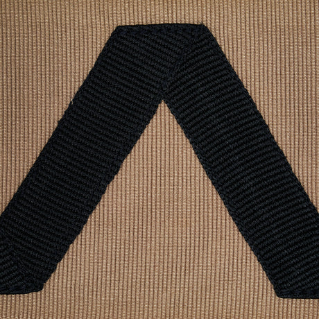 Schumacher 80870 LEGERE APPLIQUÃ‰ TAPE in BLACK ON SAND Trim