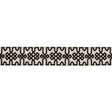 Schumacher 80880 Knotted Trellis Tape in BLACK ON UNBLEACHED