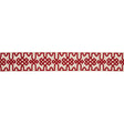 Schumacher 80881 Knotted Trellis Tape in CRIMSON ON UNBLEACH