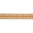 Schumacher 80882 Knotted Trellis Tape in OCHER ON UNBLEACHED