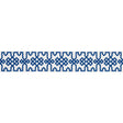 Schumacher 80883 Knotted Trellis Tape in BLUE ON WHITE Trim 