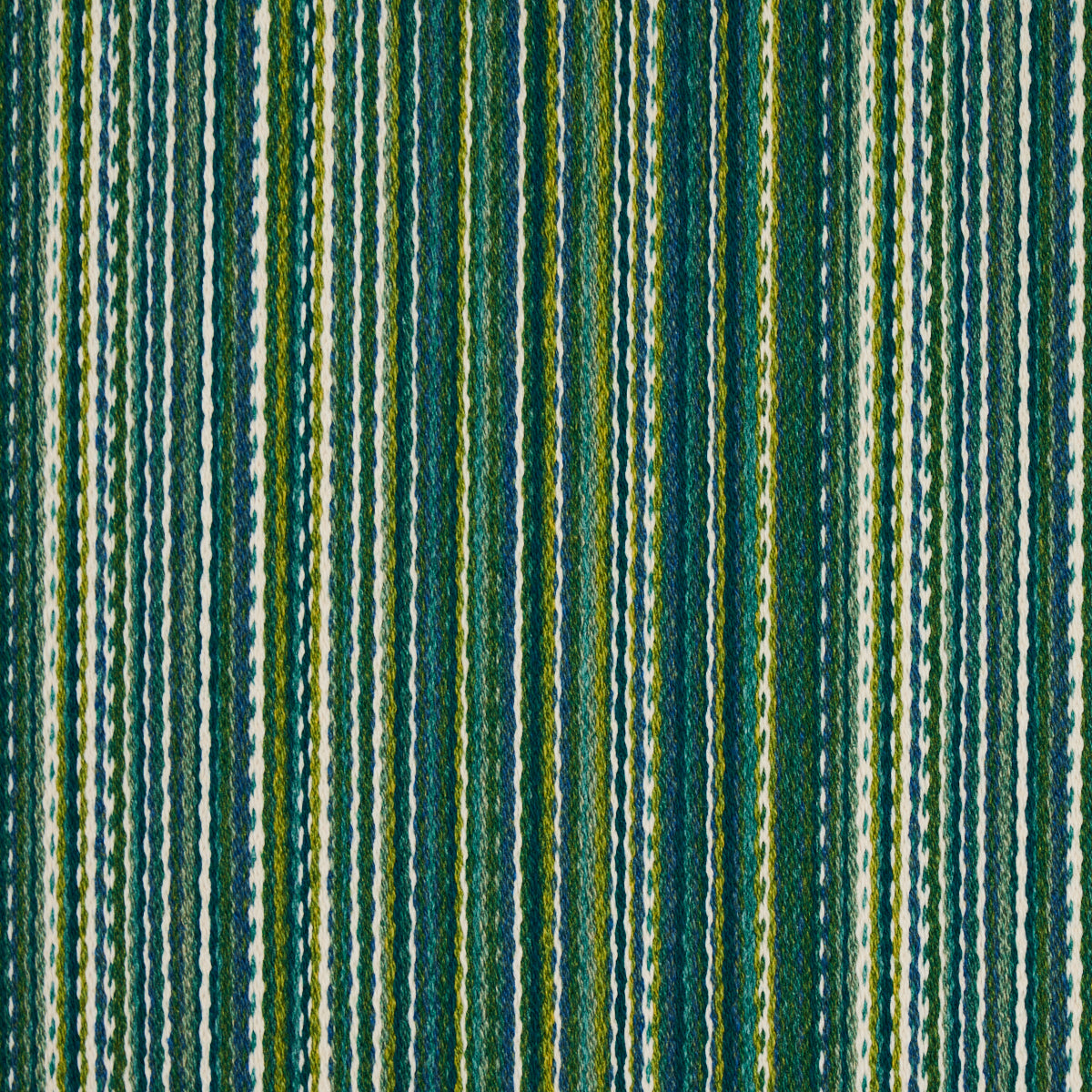 Schumacher Fino Stripe Indoor/Outdoor Green Fabric