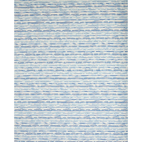 Schumacher Tomori Indoor/Outdoor Blue Fabric - Eade's Wallpaper