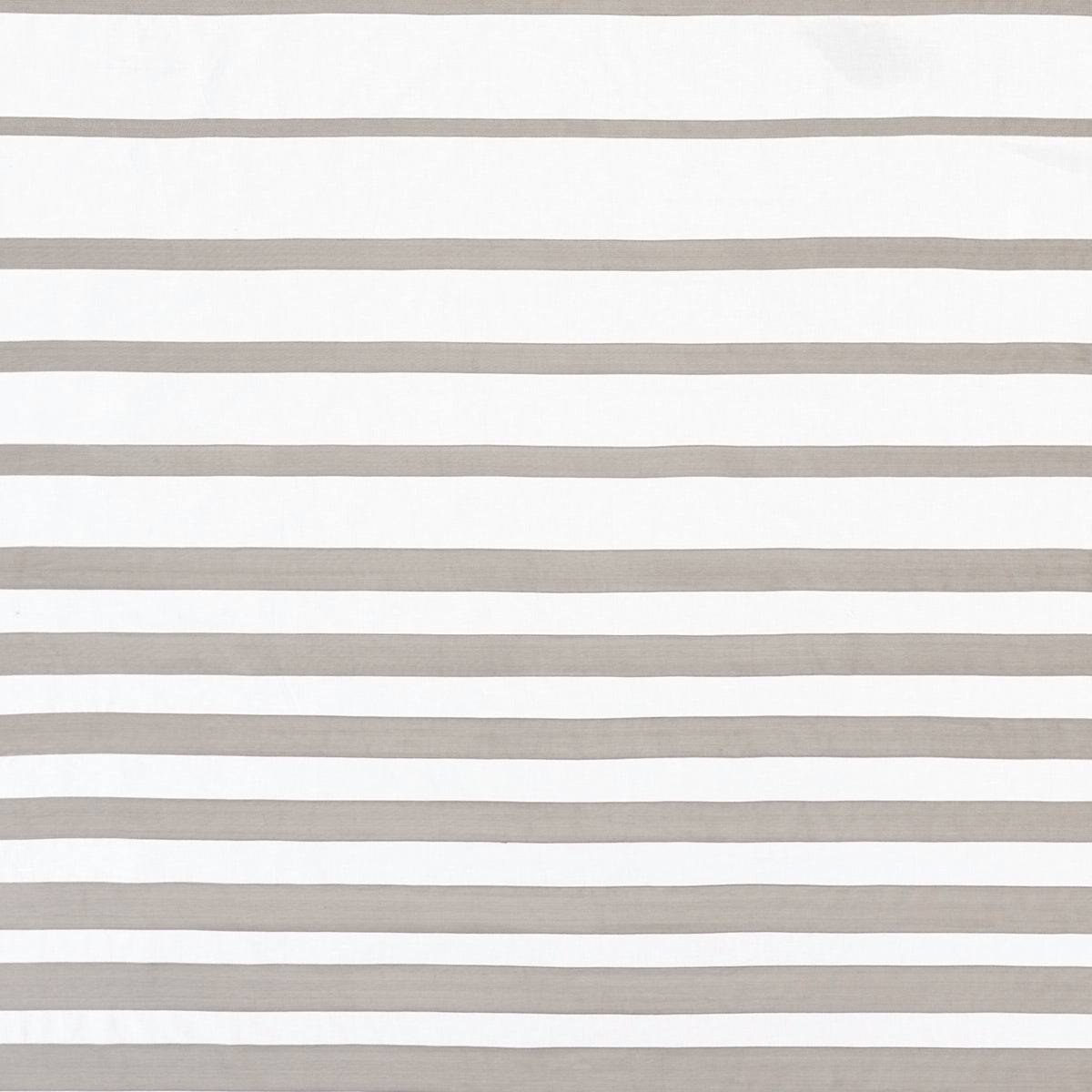 Schumacher Ribbon Appliqué Panel Grey On Ivory Fabric - Eade's Wallpaper