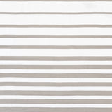 Schumacher Ribbon Appliqué Panel Grey On Ivory Fabric - Eade's Wallpaper