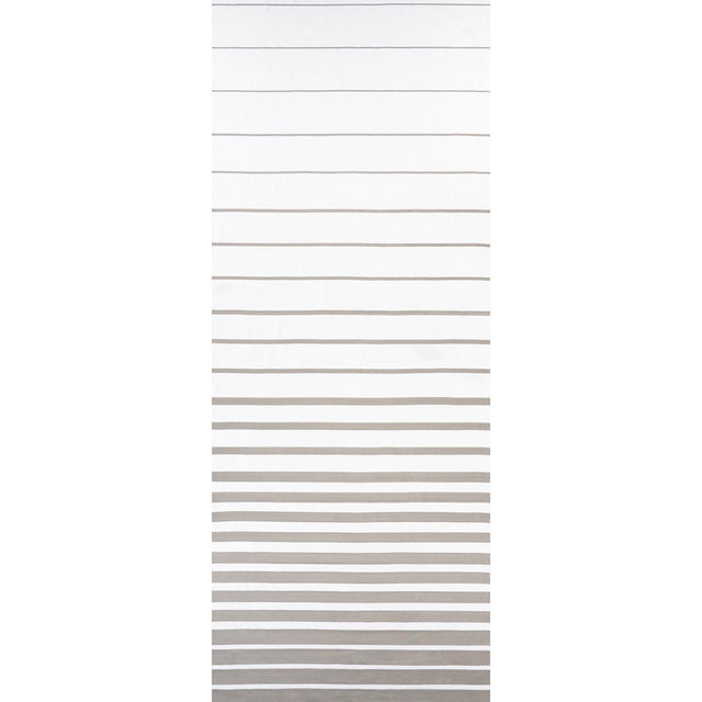 Schumacher Ribbon Appliqué Panel Grey On Ivory Fabric - Eade's Wallpaper