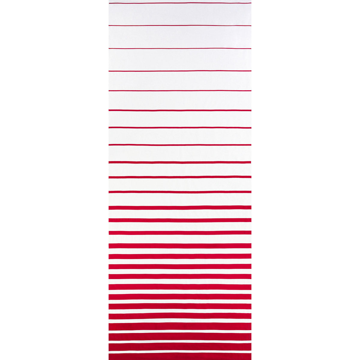 Schumacher Ribbon Appliqué Panel Red On Ivory Fabric - Eade's Wallpaper