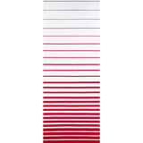 Schumacher Ribbon Appliqué Panel Red On Ivory Fabric - Eade's Wallpaper