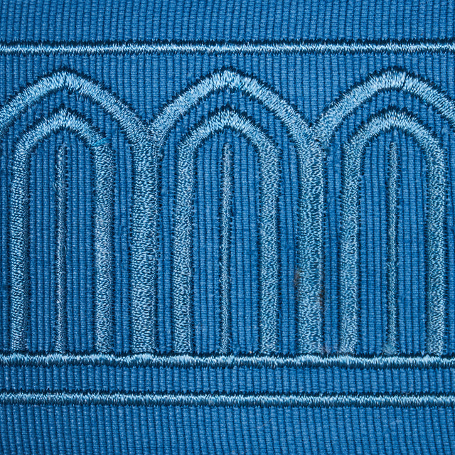 Schumacher 81151 ARCHES EMBROIDERED TAPE MEDIUM in TEAL Trim