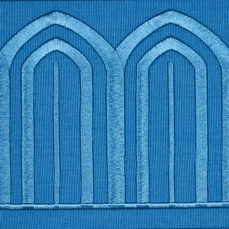 Schumacher 81161 ARCHES EMBROIDERED TAPE WIDE in TEAL Trim -