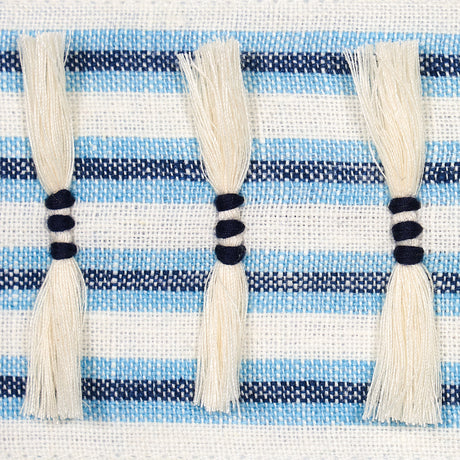 Schumacher 81200 EYELASH FRINGE in BLUE Trim - EMBROIDERED A