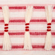 Schumacher 81202 EYELASH FRINGE in RED Trim - EMBROIDERED AN