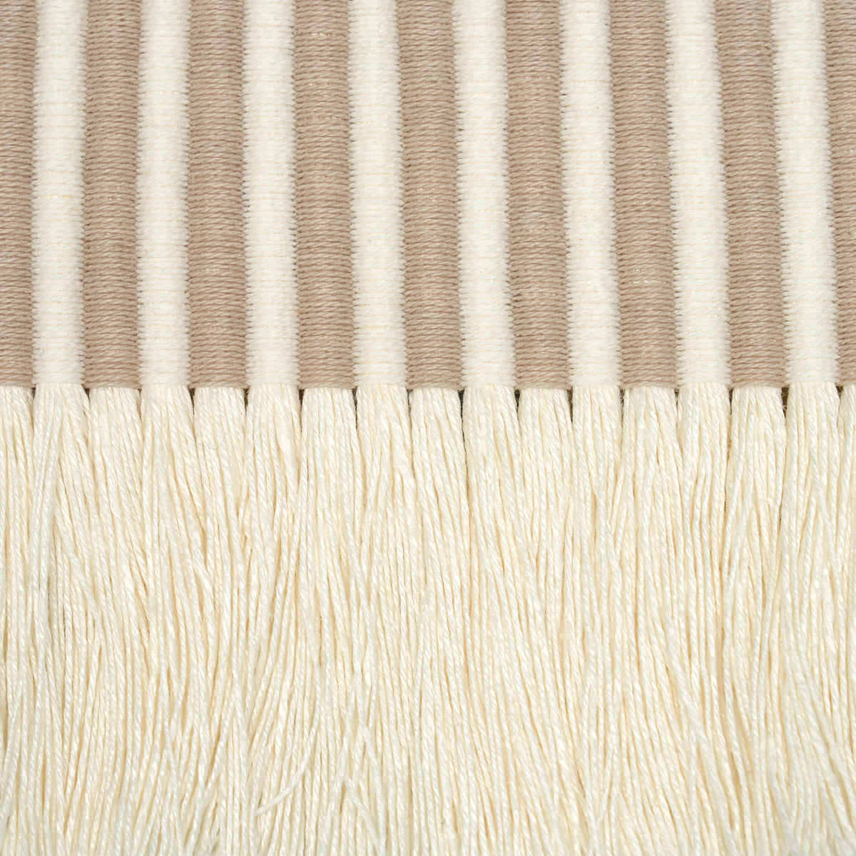 Schumacher 81210 GRAPHIC FRINGE in IVORY Trim - EMBROIDERED 