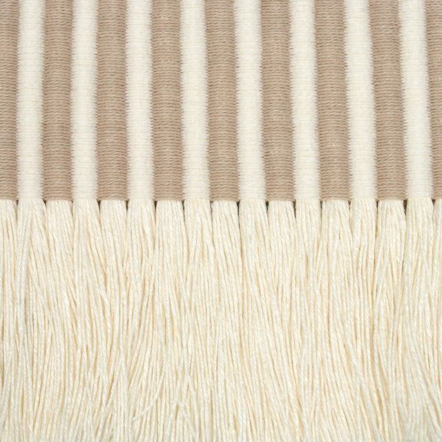 Schumacher 81210 GRAPHIC FRINGE in IVORY Trim - EMBROIDERED 