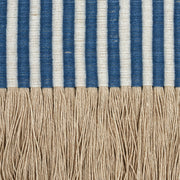 Schumacher 81211 GRAPHIC FRINGE in BLUE Trim - EMBROIDERED A