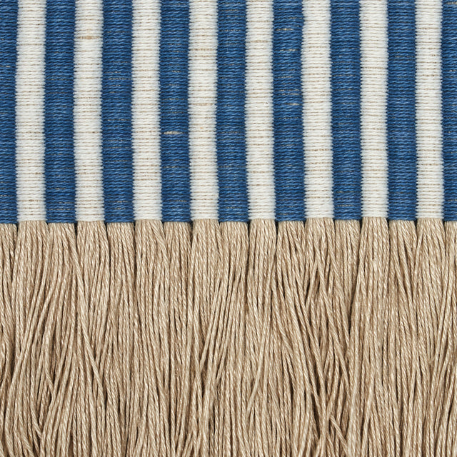 Schumacher 81211 GRAPHIC FRINGE in BLUE Trim - EMBROIDERED A