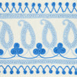 Schumacher 81230 PAISLEY EMBROIDERED TAPE in BLUES Trim - EM