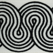 Schumacher 81250 GIRALDI EMBROIDERED TRIM in BLACK Trim - EM
