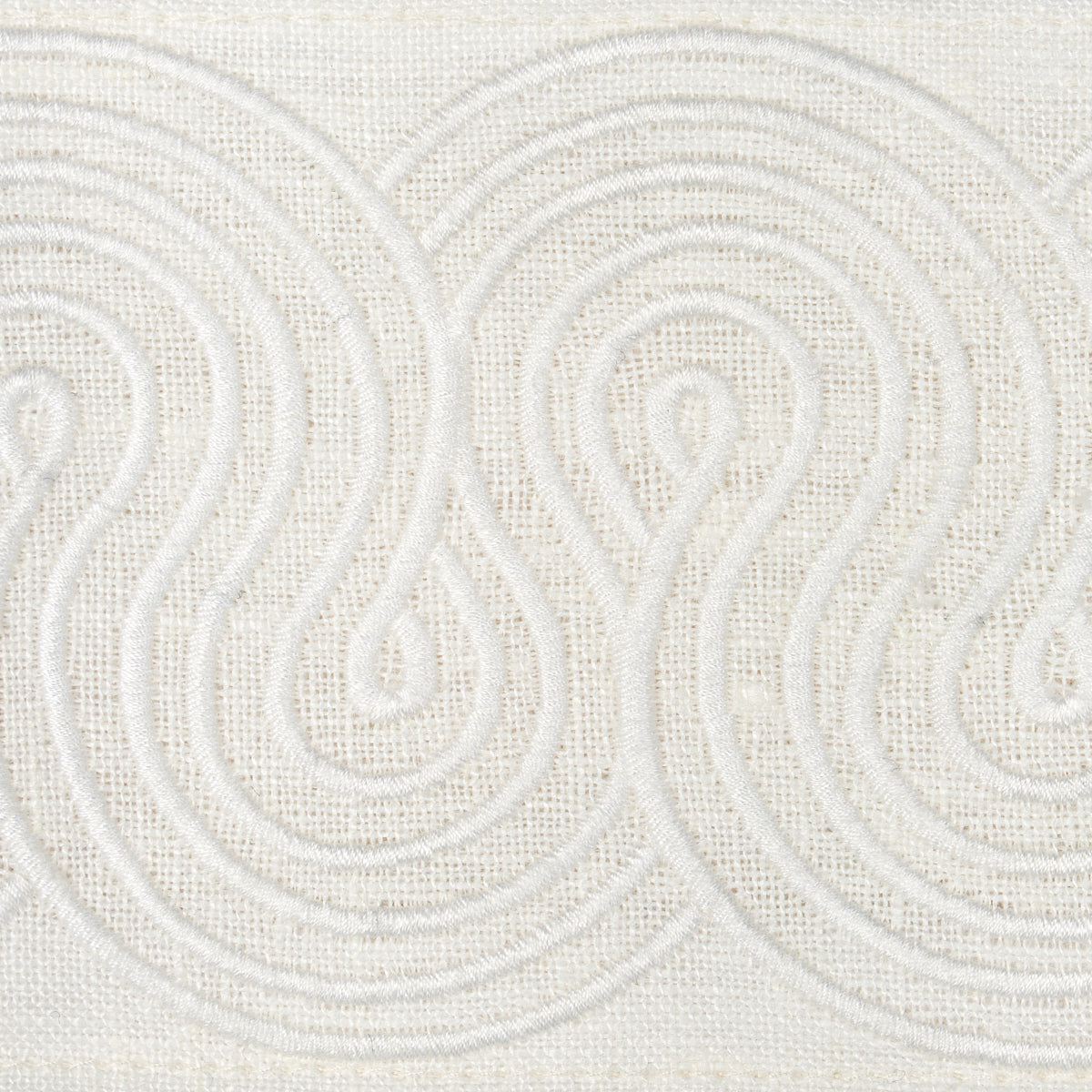Schumacher 81252 GIRALDI EMBROIDERED TRIM in IVORY Trim - EM