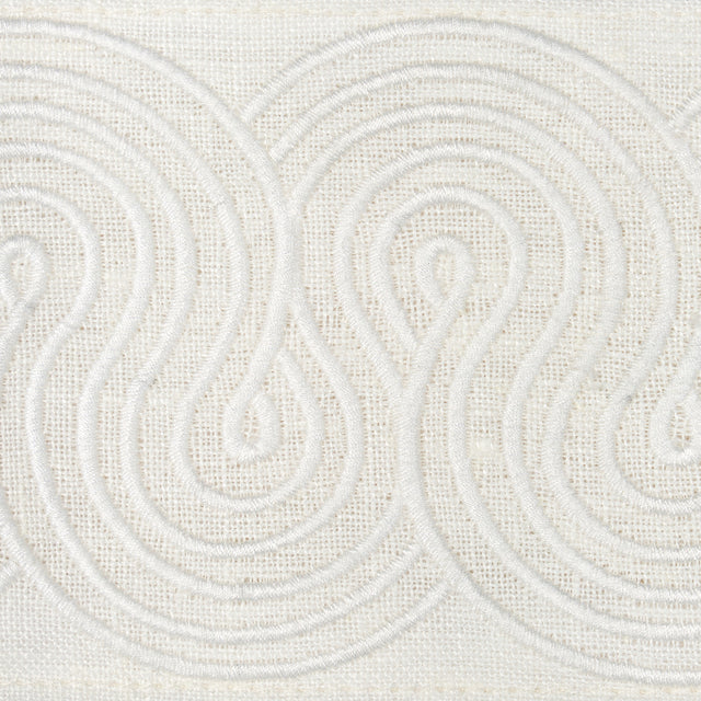Schumacher 81252 GIRALDI EMBROIDERED TRIM in IVORY Trim - EM