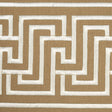 Schumacher 81261 LABYRINTH TAPE in SAND Trim - EMBROIDERED A