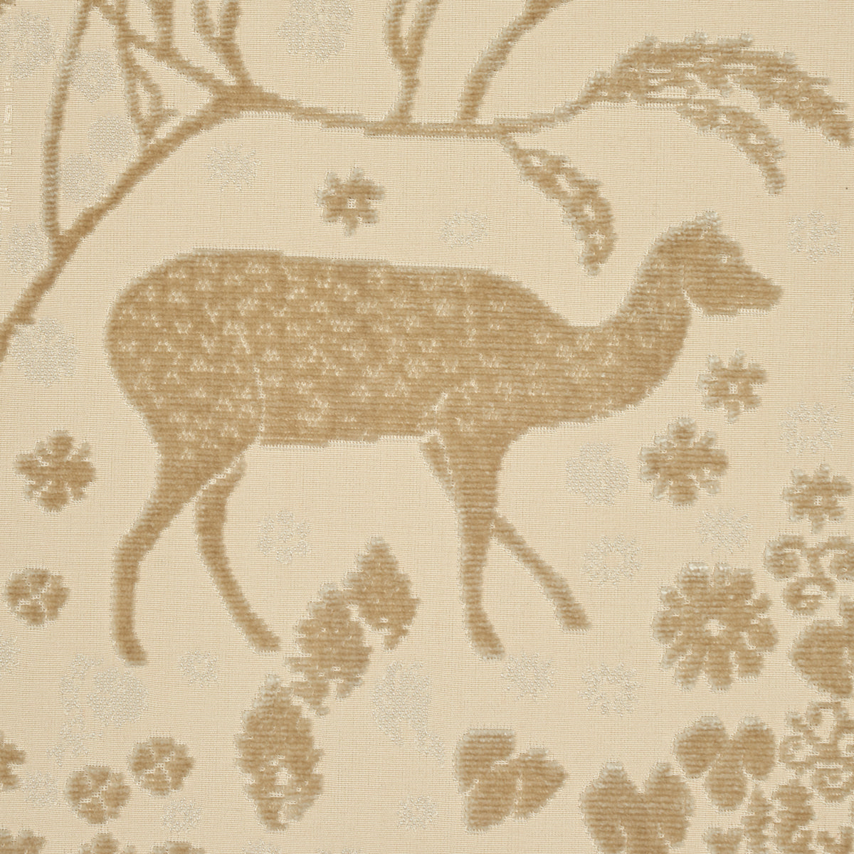 Schumacher Arbor Forest Champagne Fabric