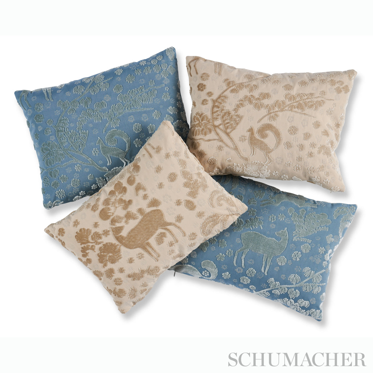 Schumacher Arbor Forest Champagne Fabric