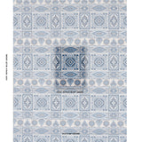 Schumacher Crowley Épinglé Blue Fabric