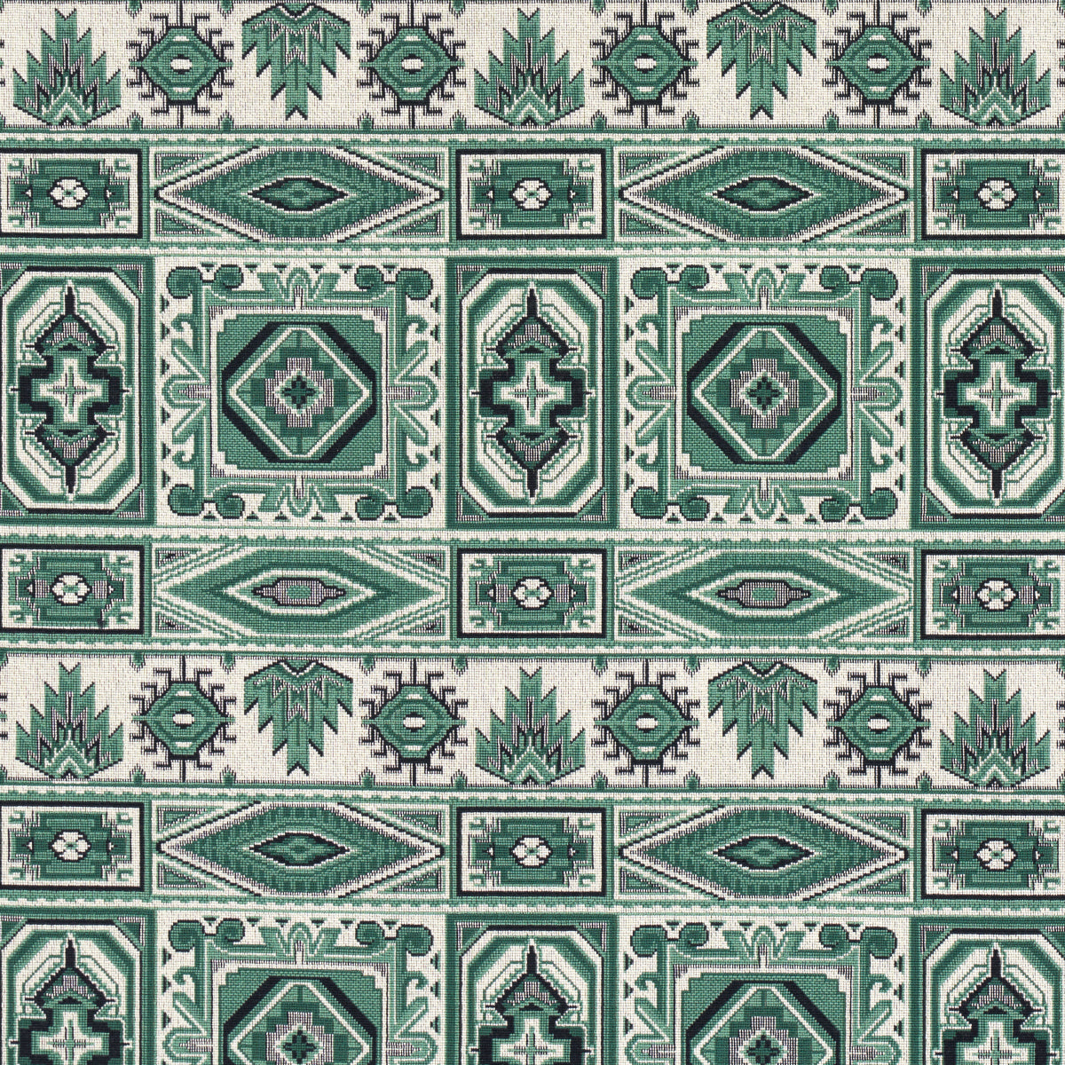 Schumacher Crowley Épinglé Green Fabric
