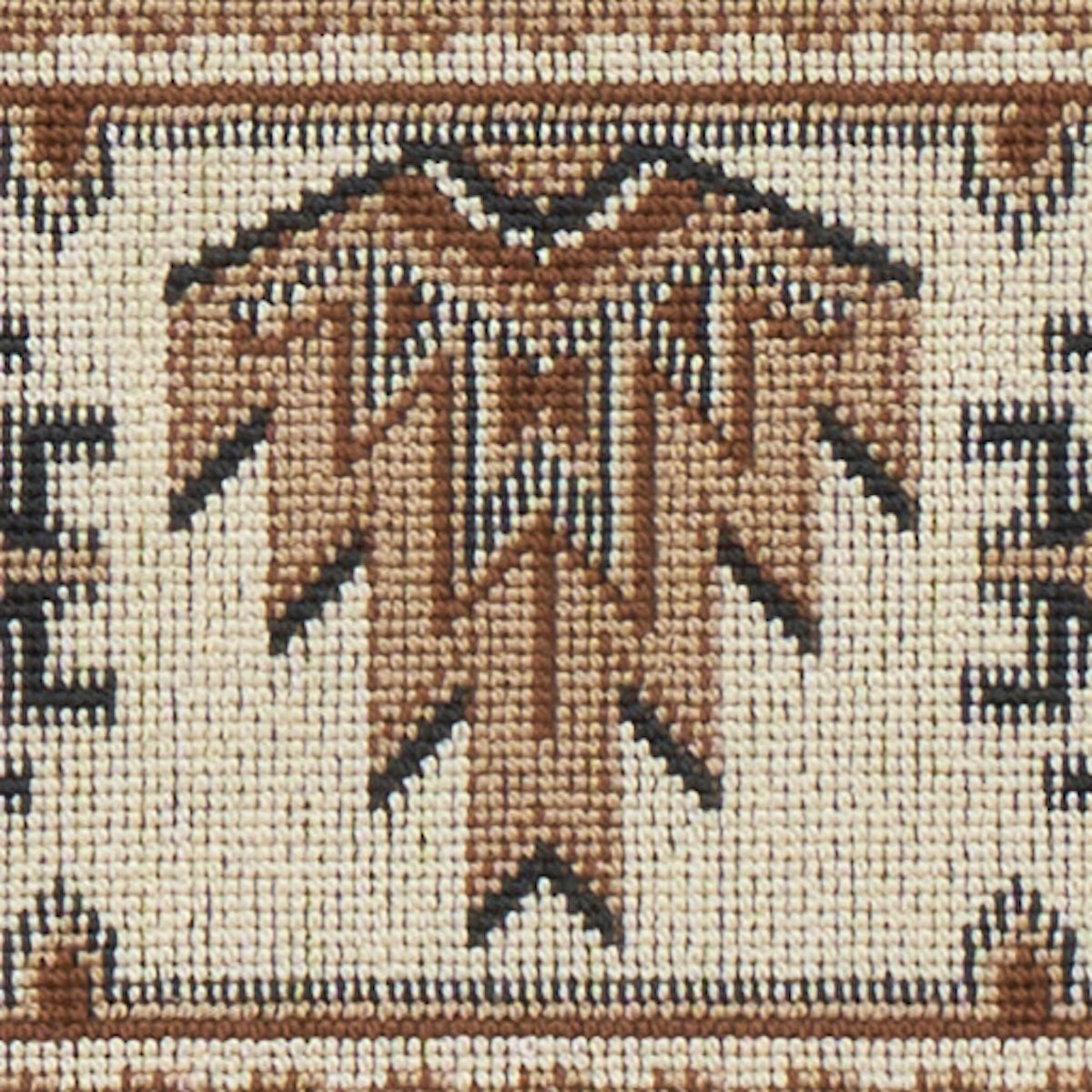 Schumacher Crowley Épinglé Brown Fabric