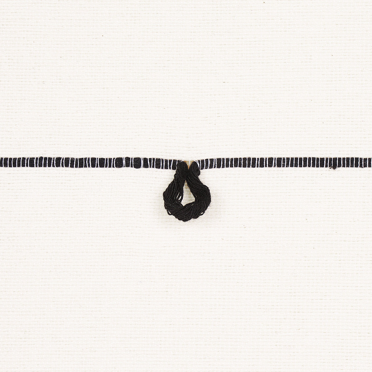Schumacher 81381 GLOBO KNOTTED HANDWOVEN in BLACK Fabric - O