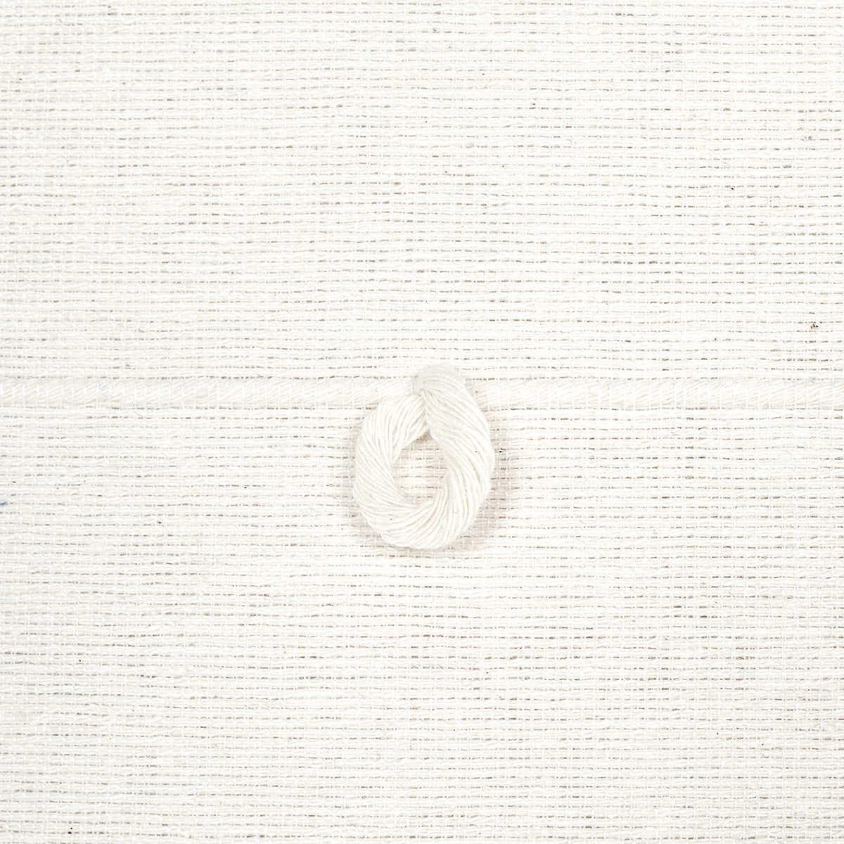 Schumacher 81382 GLOBO KNOTTED HANDWOVEN in WHITE Fabric - O