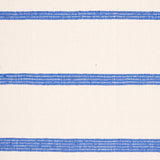 Schumacher 81391 CAMBAYA HANDWOVEN STRIPE in BLUE Fabric - O