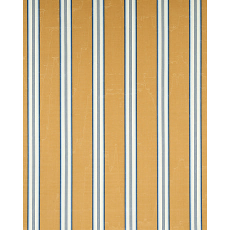 Schumacher Randolph Stripe Moiré Goldsmith Fabric - Eade's Wallpaper