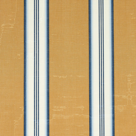 Schumacher Randolph Stripe Moiré Goldsmith Fabric - Eade's Wallpaper