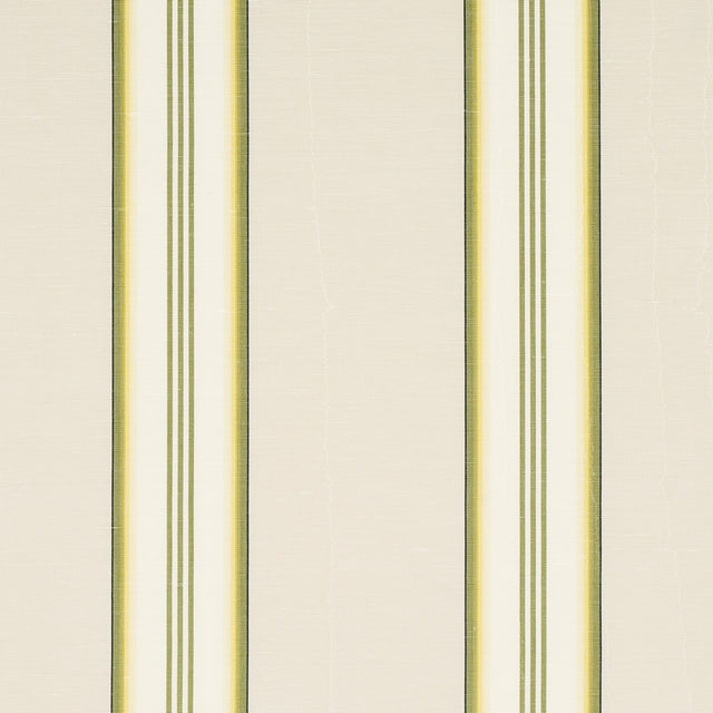 Schumacher Randolph Stripe Moiré Magnolia Fabric - Eade's Wallpaper